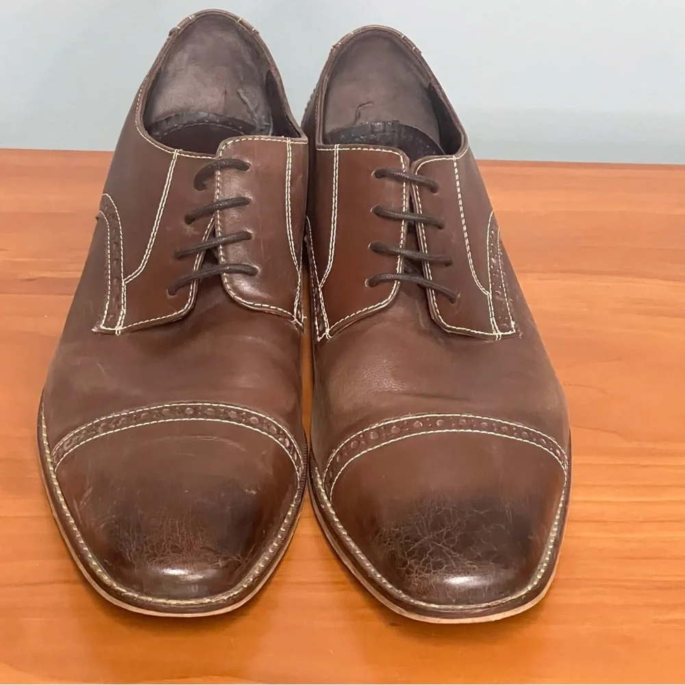 Florsheim Castellano Cap Toe Oxford Brown Size 10.5